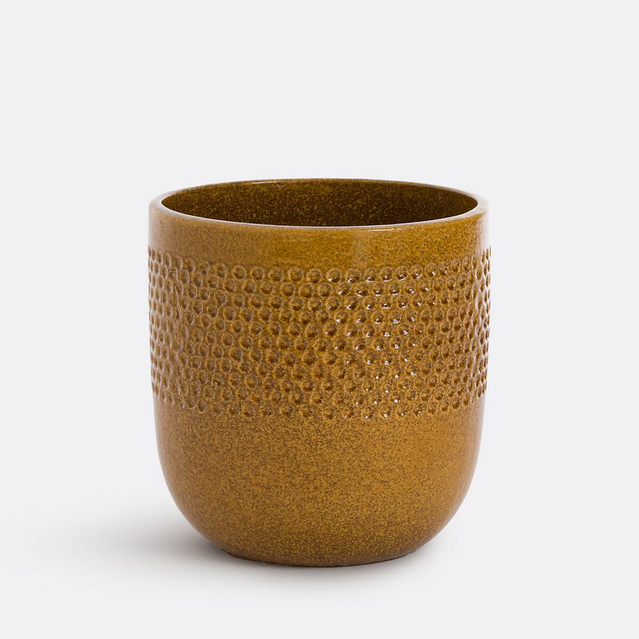 Cache-pot terre cuite émaillée Ø38 cm
