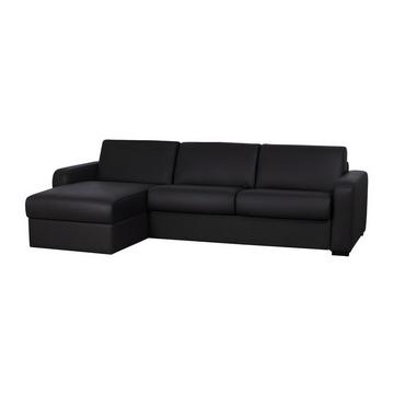 Ecksofa Leder mit Schlaffunktion BEVIS Mit Matratze Ecke Links