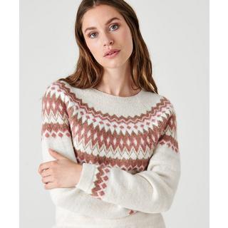 Damart  Jacquard-Pullover im Norweger-Stil mit glänzenden Details 