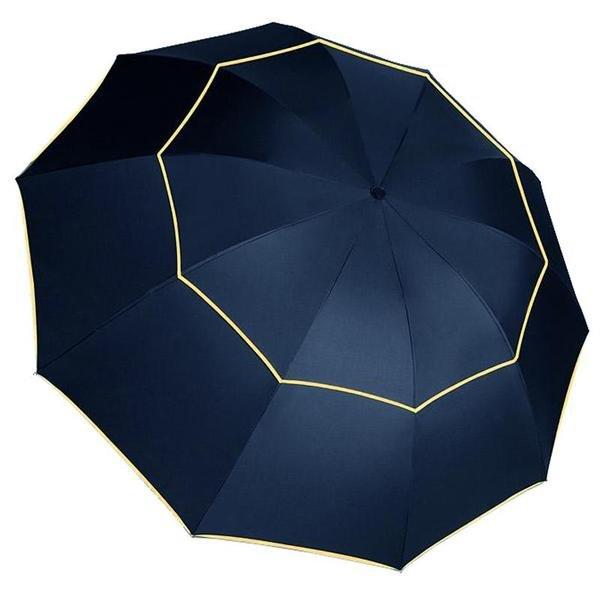 eStore  Windfester Regenschirm, 130 cm - Blau 