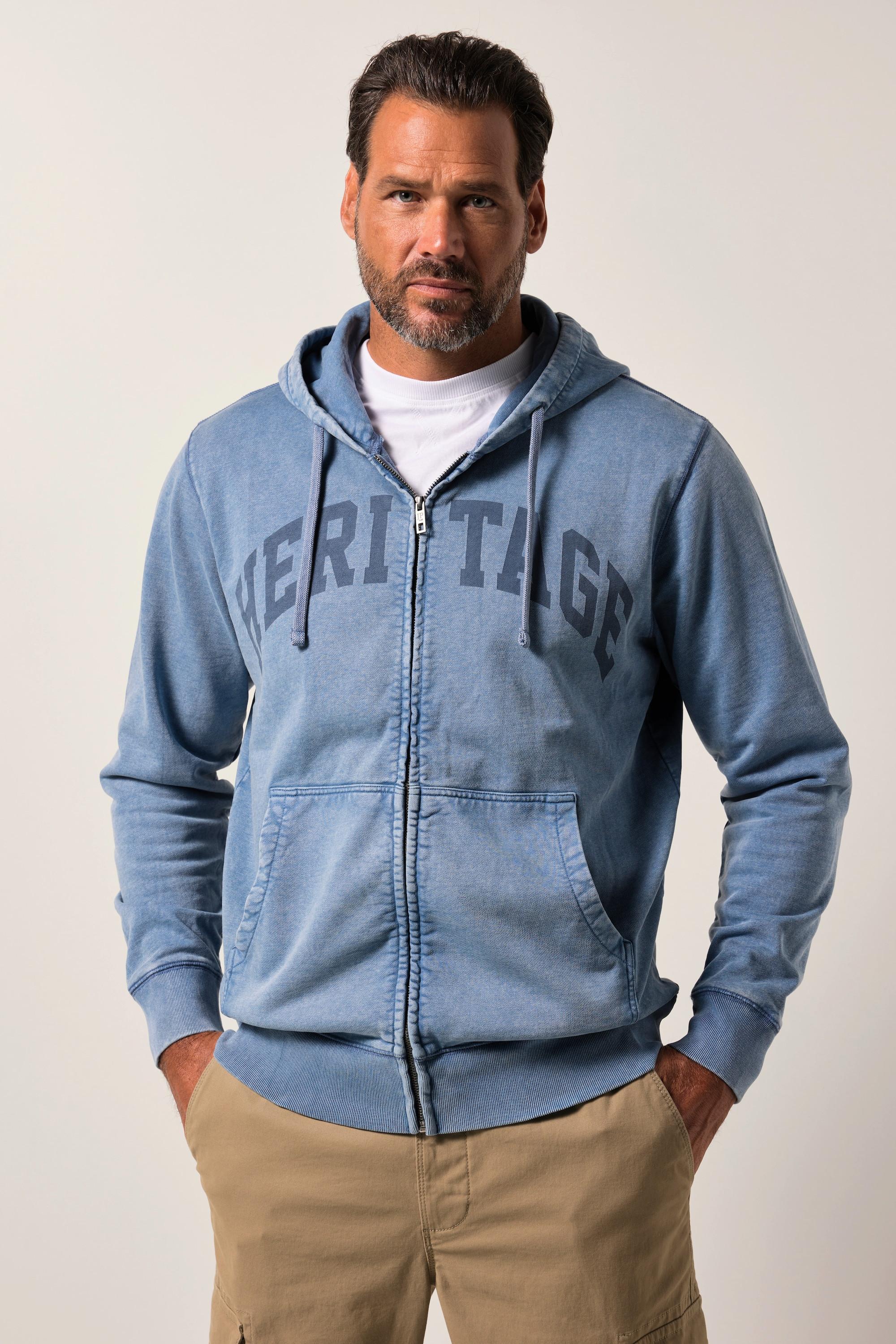 JP1880 Sweatjacke Kängurutasche Vintage Look  