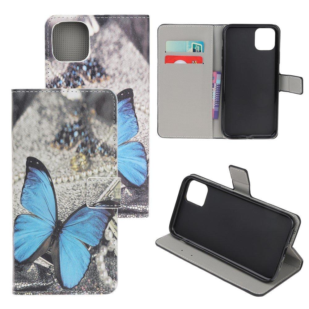 Cover-Discount  iPhone 12 Pro Max - Leder Hülle Schmetterling 