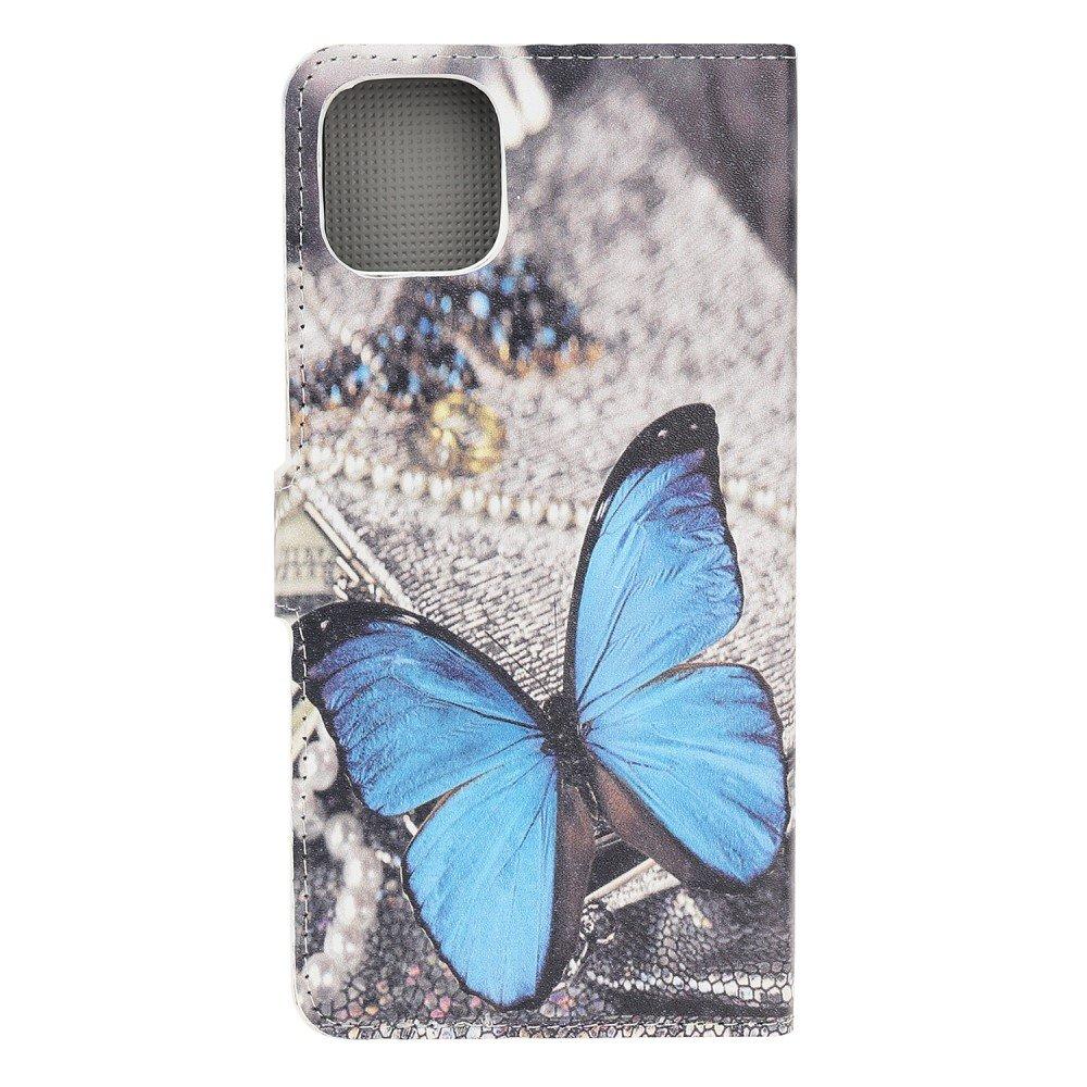 Cover-Discount  iPhone 12 Pro Max - Leder Hülle Schmetterling 