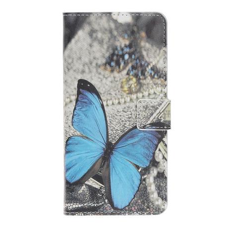 Cover-Discount  iPhone 12 Pro Max - Custodia in pelle farfalla blu 