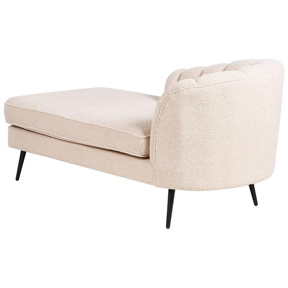 Beliani Rechtsseitige Chaiselounge aus Bouclé Glamourös ALLIER  