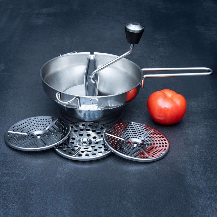 Intirilife Moulin À Purée Passier Avec 3 Inserts De Tamis  