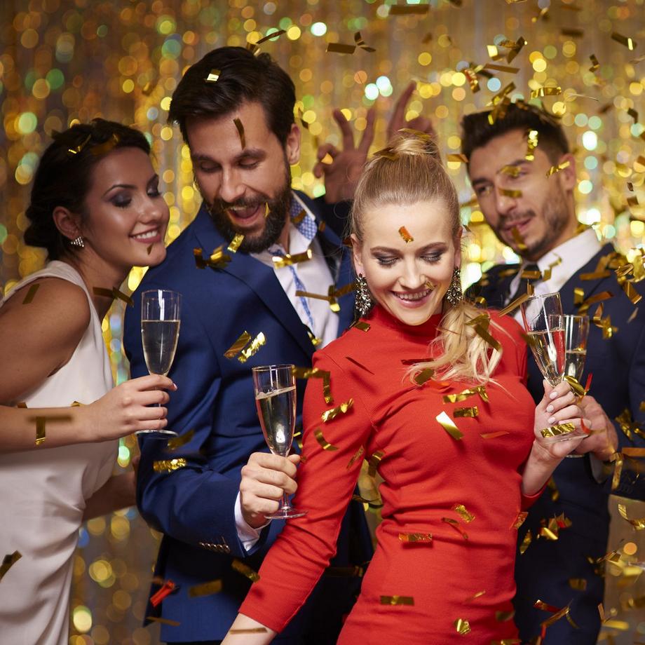 B2X  Konfettikanone 40 cm gold 