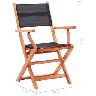 VidaXL Chaise de jardin tissu  