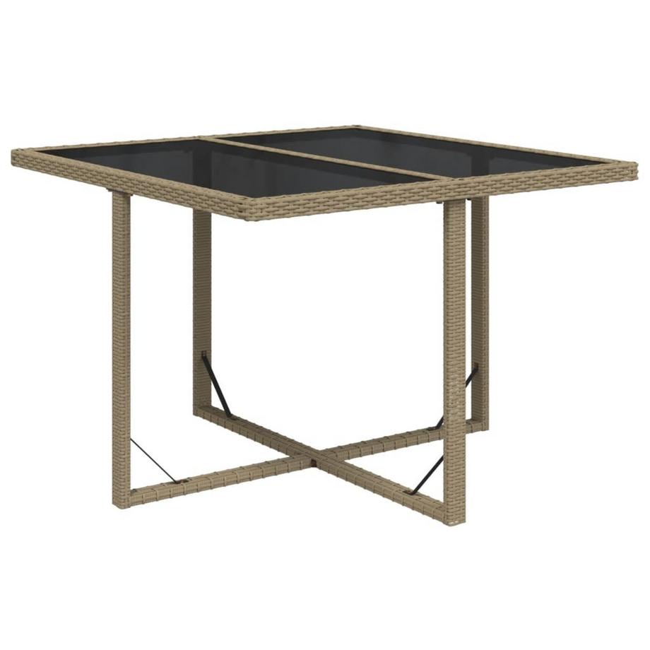 VidaXL Table de jardin rotin synthétique  