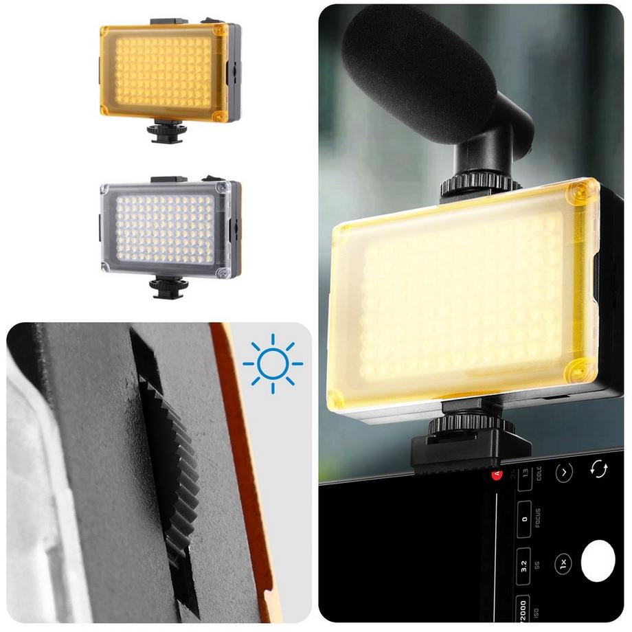 Puluz  Kit da Vlog Treppiedi + Faro LED, Puluz 