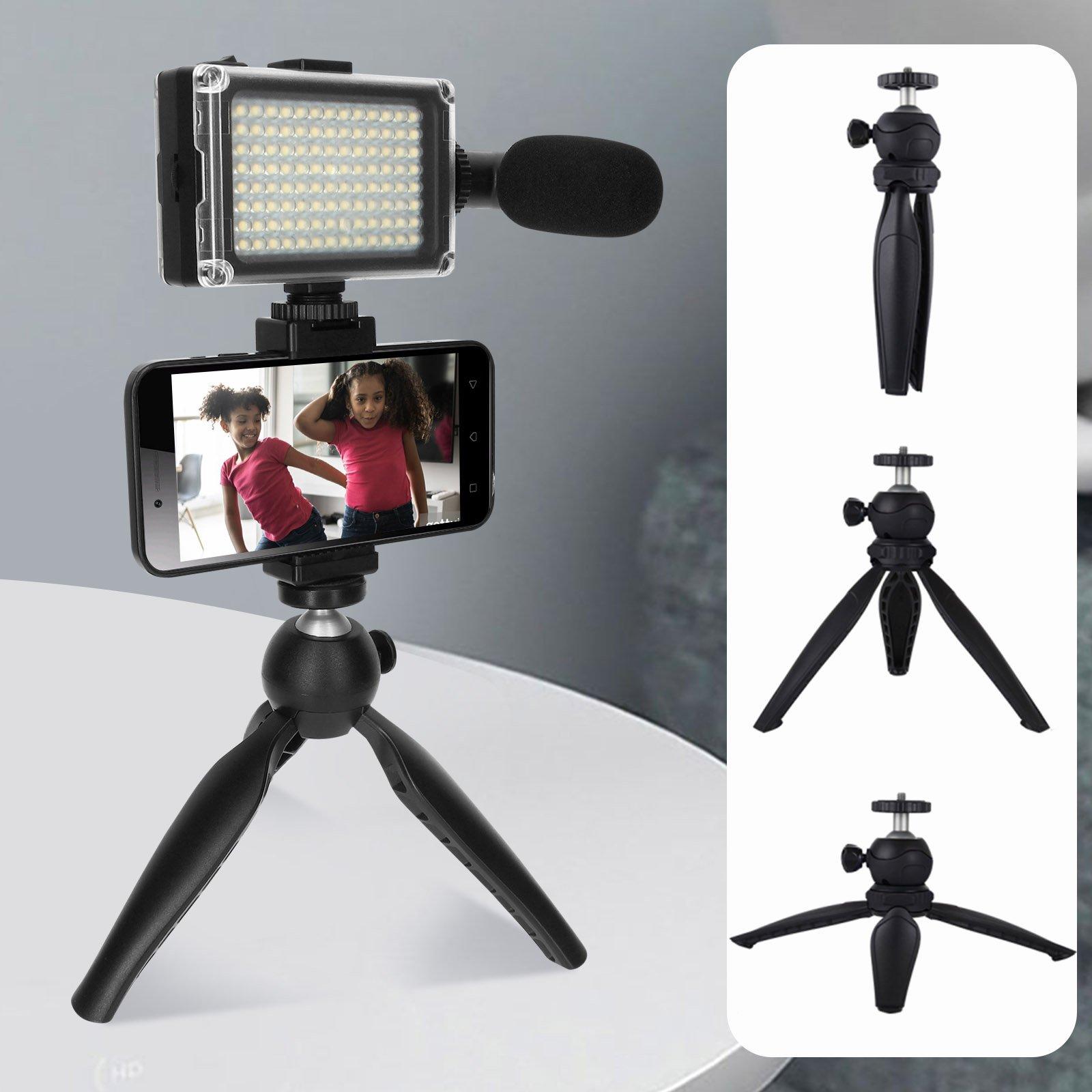 Puluz  Kit da Vlog Treppiedi + Faro LED, Puluz 