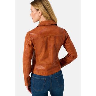 RICANO  Lederjacke, Bikerjacke mit Reverskragen 