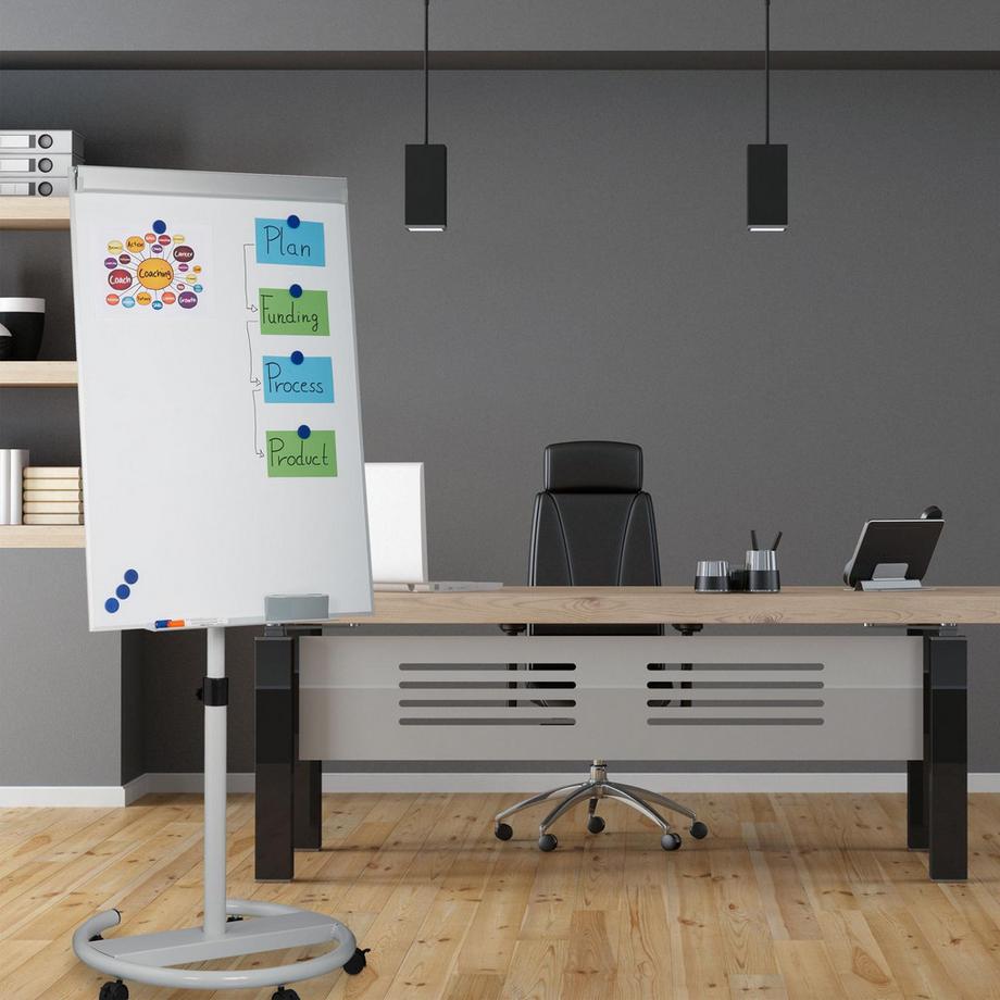 Northix  Tableau blanc mobile à feuilles mobiles 