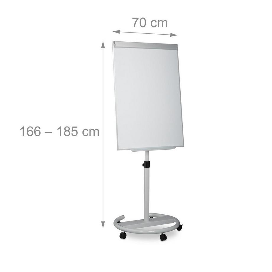 Northix  Tableau blanc mobile à feuilles mobiles 