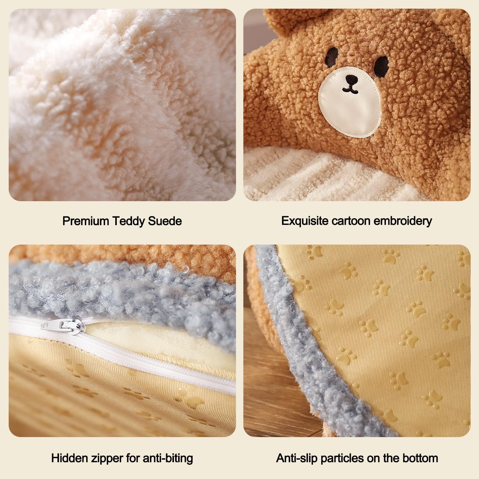 Activity-board  Rundes Haustierbett für Katzen und Welpen, warmes, bequemes Haustierbett, abnehmbares, waschbares Katzenbett, Katzensofa für Katzen im Innen- und Außenbereich 