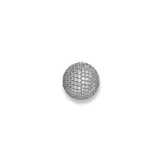 MUAU Schmuck  Verschluss Silber 925 Zirkonia, 16x16mm 