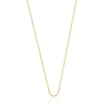 Collier queue de renard en or jaune 750, 1,2mm, 40cm