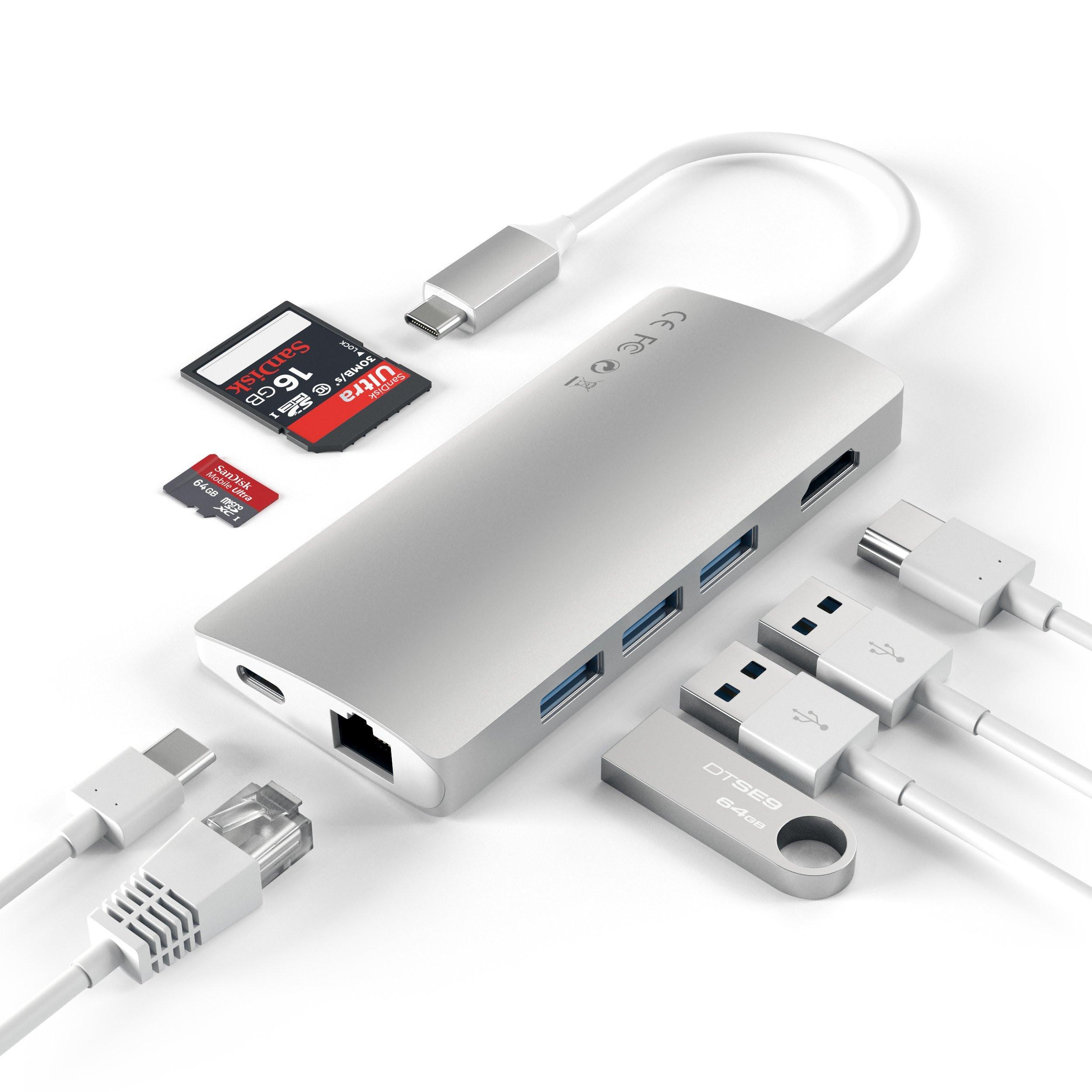 SATECHI  USB-C Alu Multiport Hub 