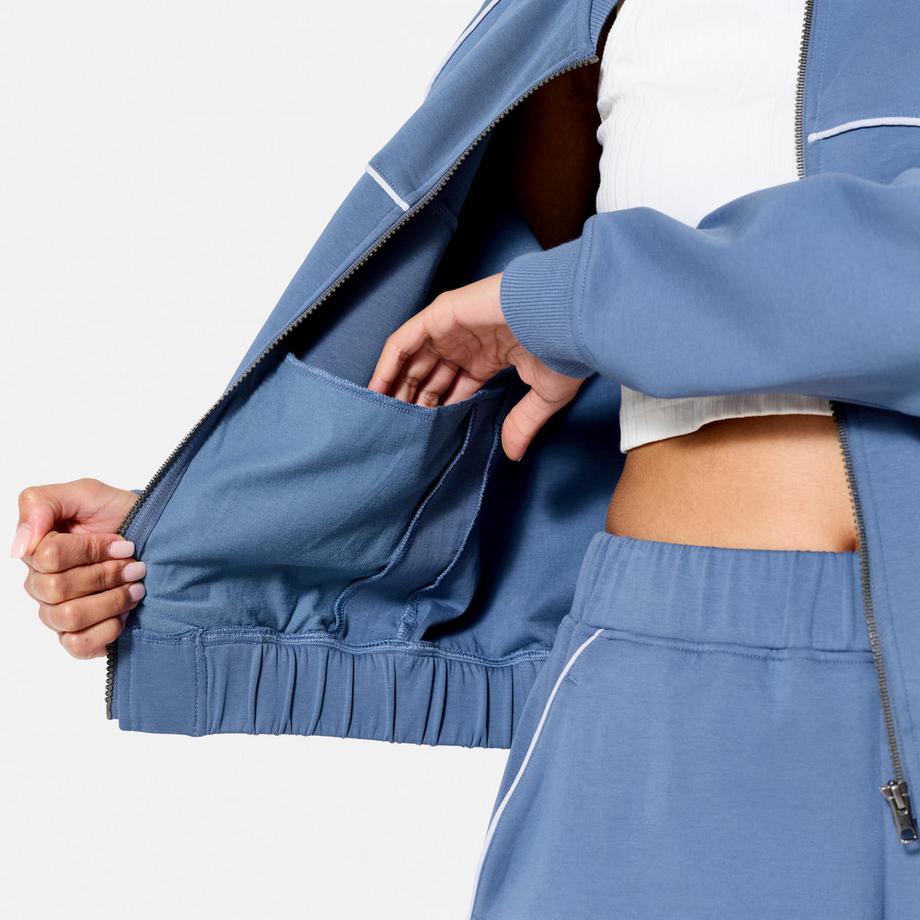 DOMYOS Bomber in Cotone con Cerniera Intera  