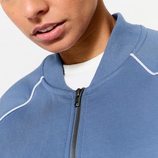 DOMYOS Baumwoll Bomberjacke mit Reissverschluss  