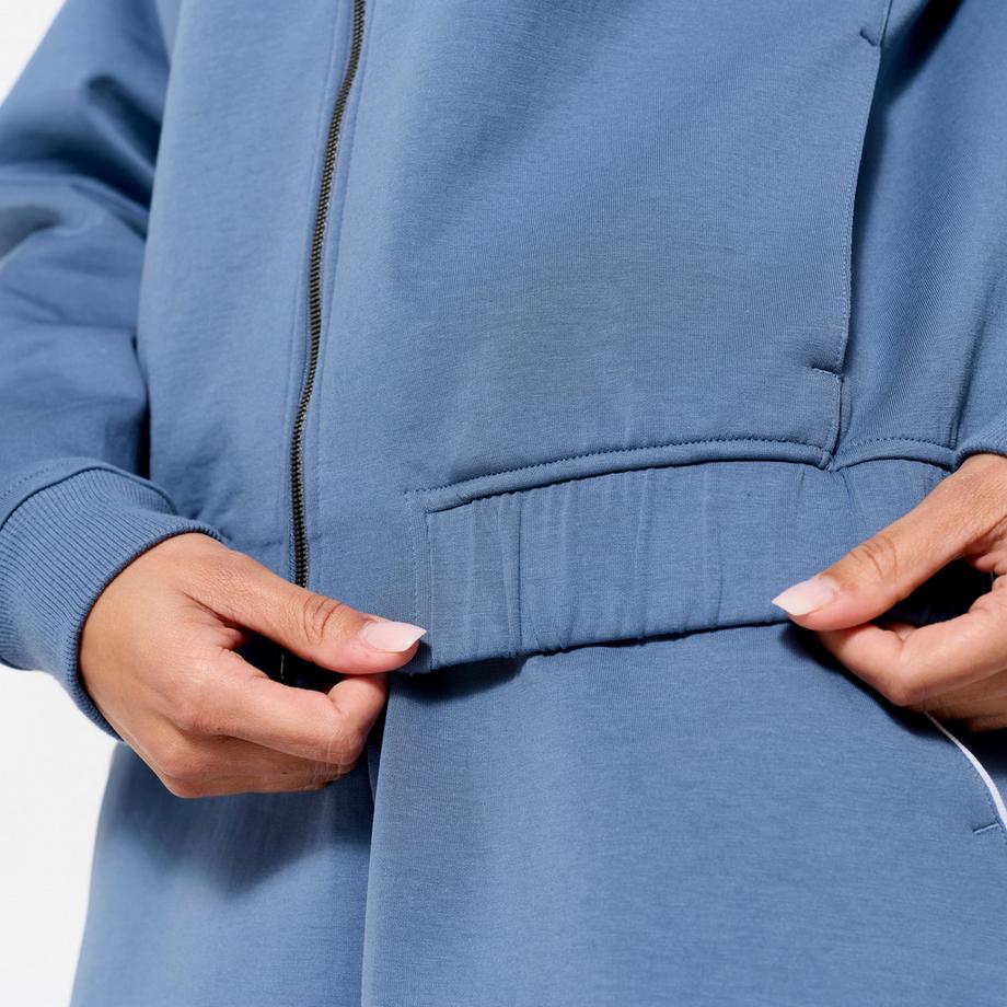 DOMYOS Bomber femme zippé coton  