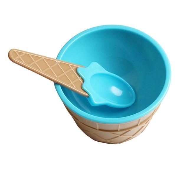 Northio 4x Bols en Verre avec Cuillères  