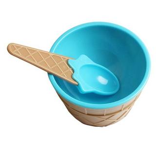 Northio 4x Bols en Verre avec Cuillères  