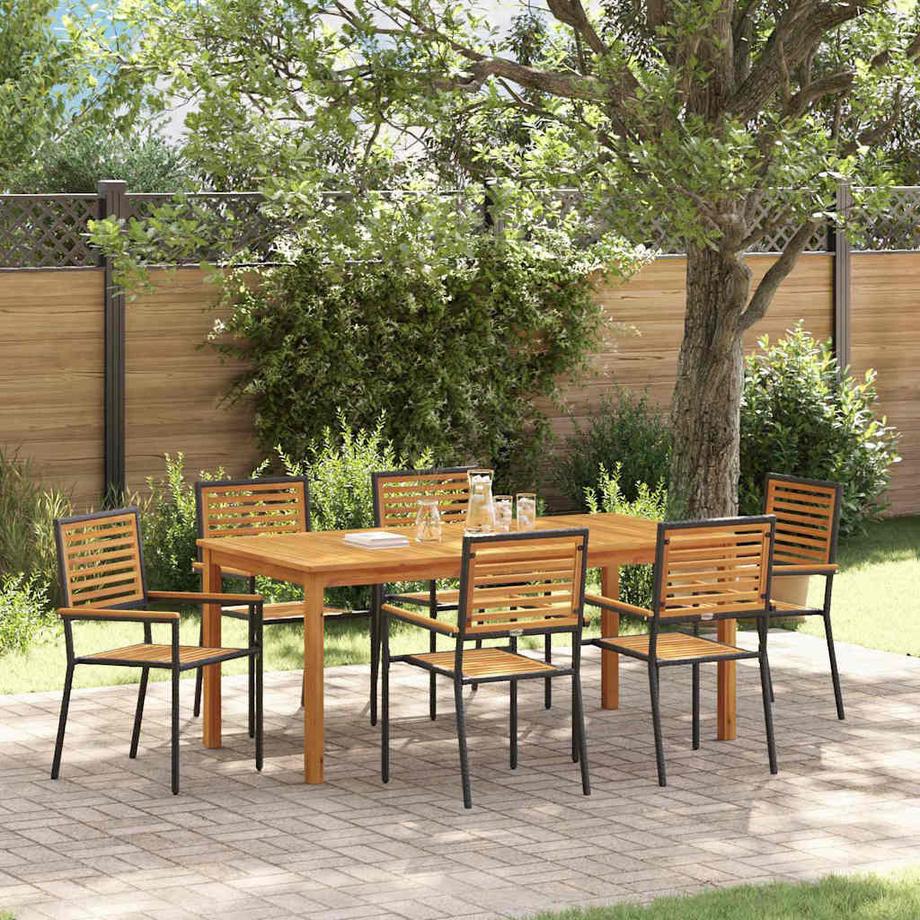 VidaXL Mobilier de jardin poly rattan  