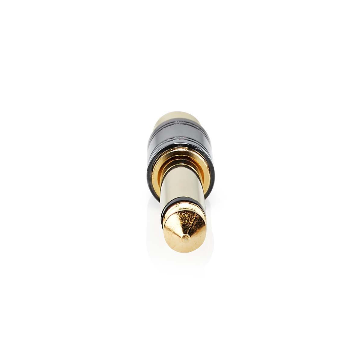 Nedis  Mono-Audio-Adapter | 6,35 mm Hane | RCA Hona | Goldblech | Rak | Metall | Metall | 1 St. | Schloss 