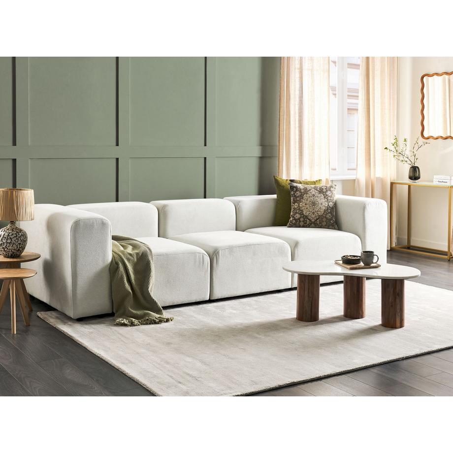 Beliani 3 Sitzer Sofa aus Cord Modern FALSTERBO  