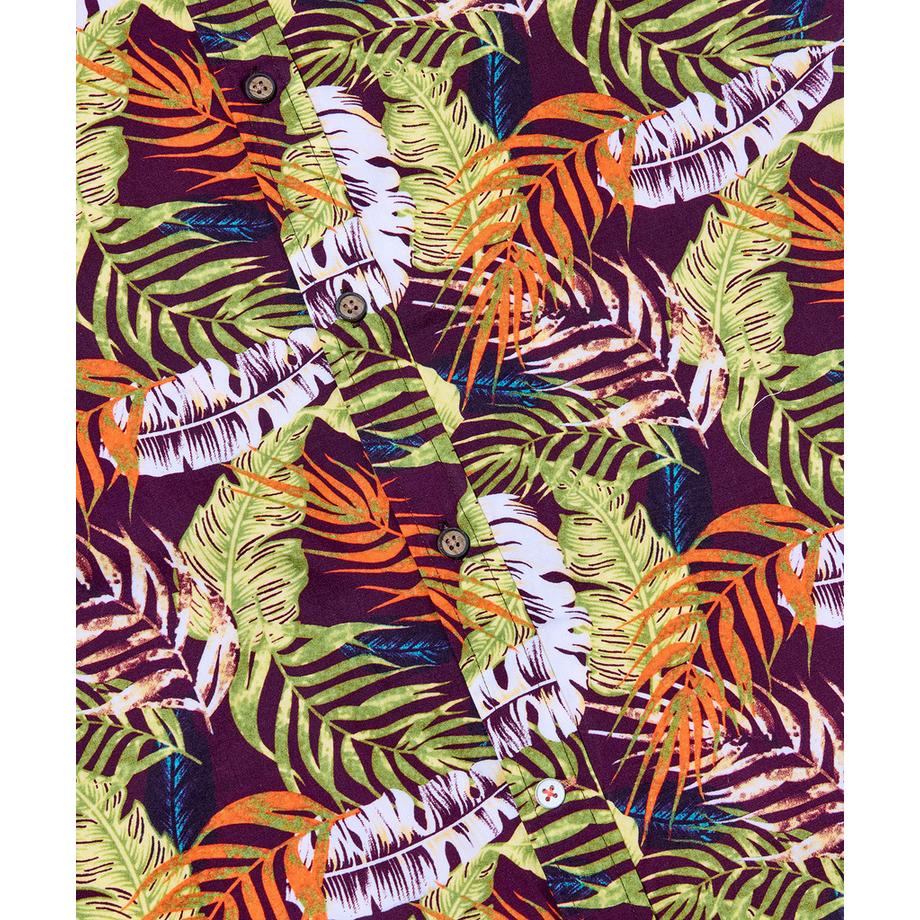 Joe Browns Camicia Casual Maniche Corte Stampa Foglie Di Palma  