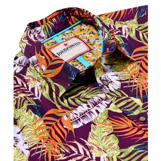 Joe Browns Lässiges Kurzarmhemd Palmblattdruck  