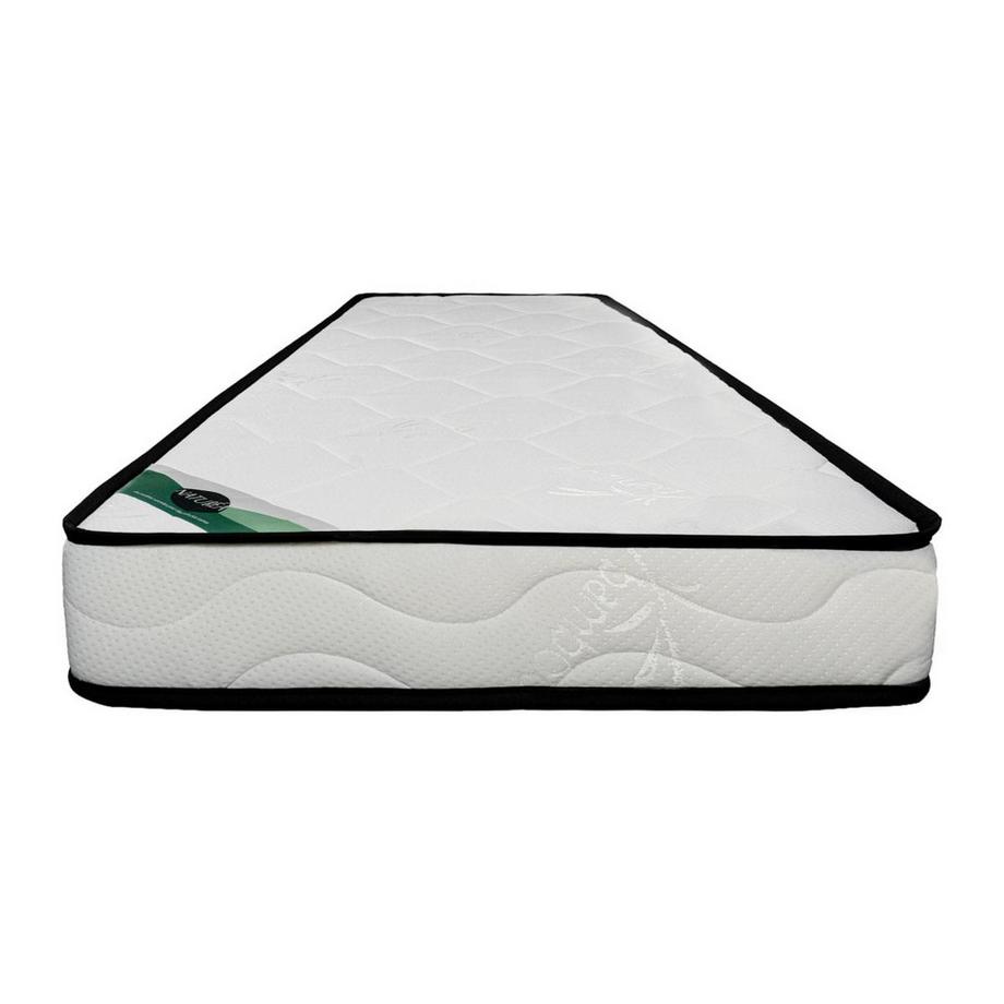 Vente-unique Ensemble 90 x 190 cm cadre à lattes + matelas mousse et coutil bambou ép.15cm - KANANI de NATUREA  