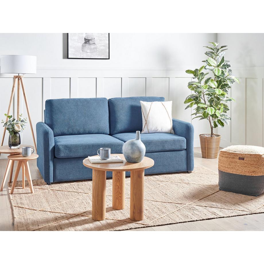 Beliani Canapé-lit en Tissu Traditionnel BENNAS  