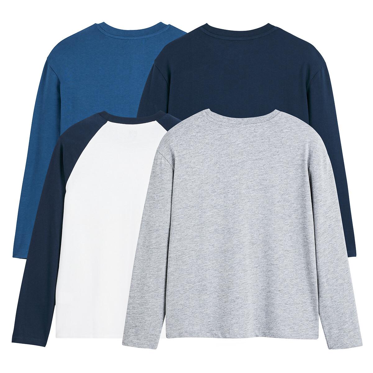 La Redoute Collections  4er-Pack Langarm-Shirts im College-Look 