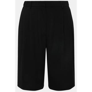 Ulla Popken  Bermuda-Shorts, weites Bein, Bundfalten 