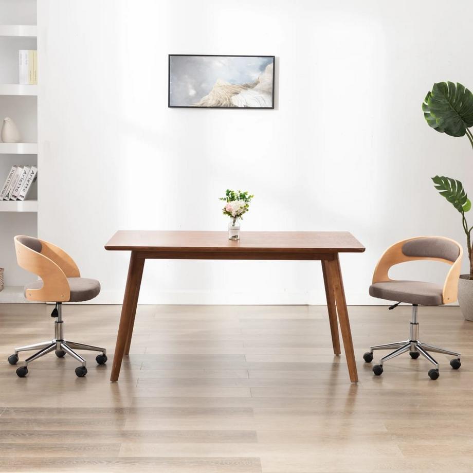 VidaXL Chaise de salle à manger tissu  