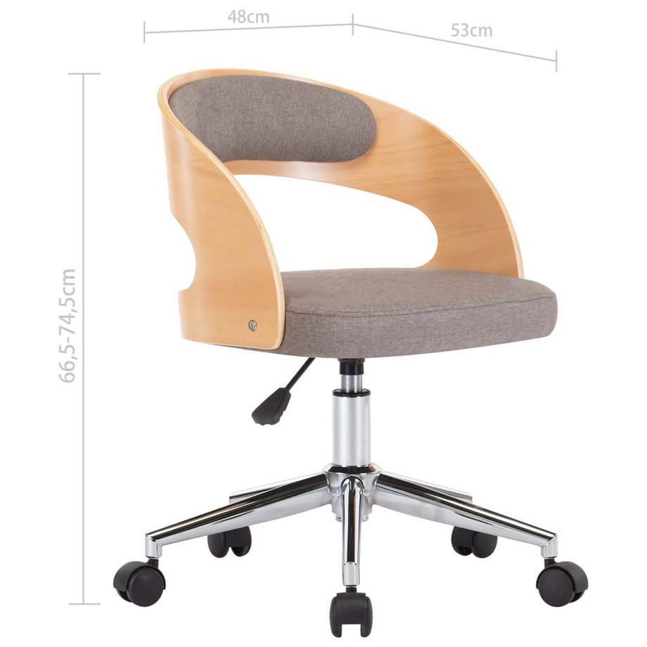 VidaXL Chaise de salle à manger tissu  