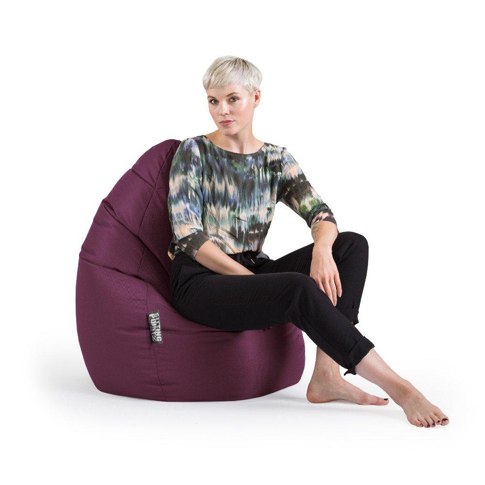 Sitting Point Sitzsack BeanBag Brava XL, aubergine  