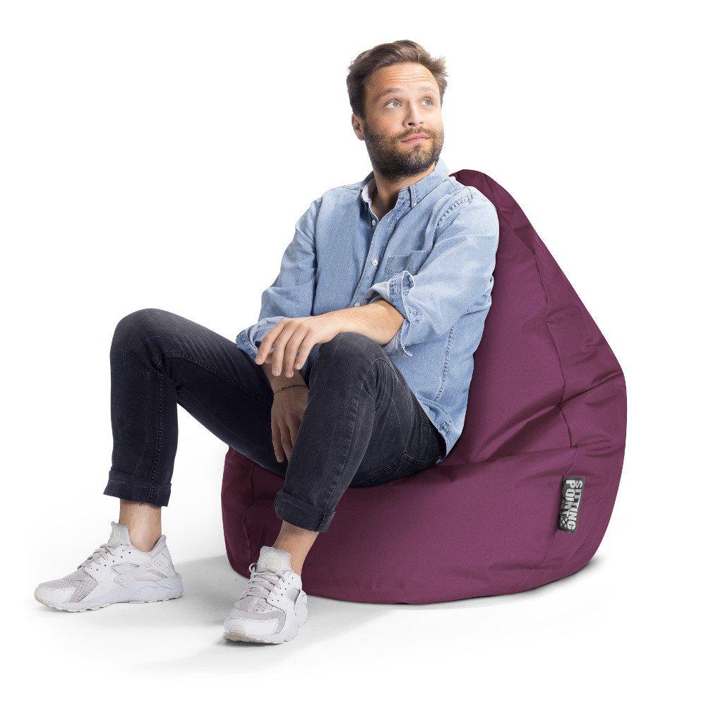 Sitting Point Sitzsack BeanBag Brava XL, aubergine  