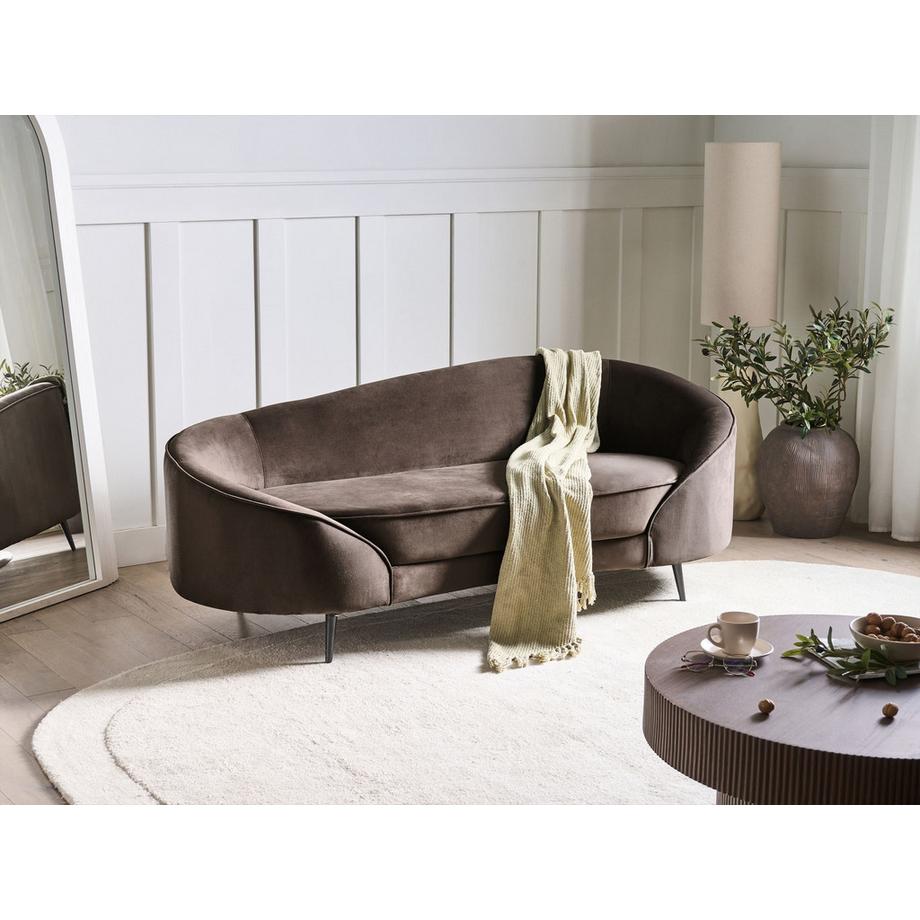 Beliani 2 Sitzer Sofa aus Samtstoff  SAVAR  