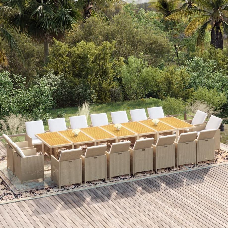 VidaXL set da pranzo da giardino  