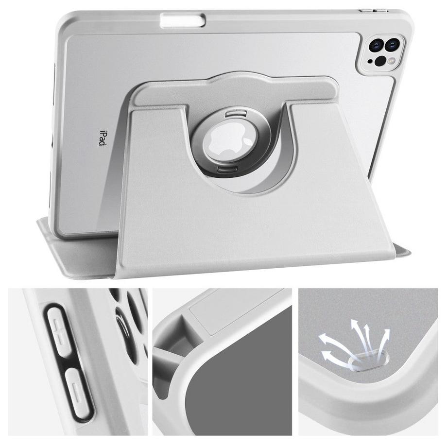 Cover-Discount  iPad Air / Pro 11 - 2in1 drehbare Hülle mit Stifthalter 