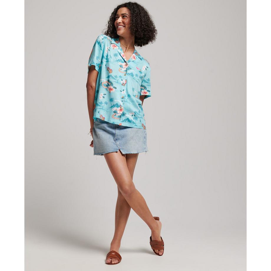 Superdry Vintage Beach Resort Chemise Manches Courtes  