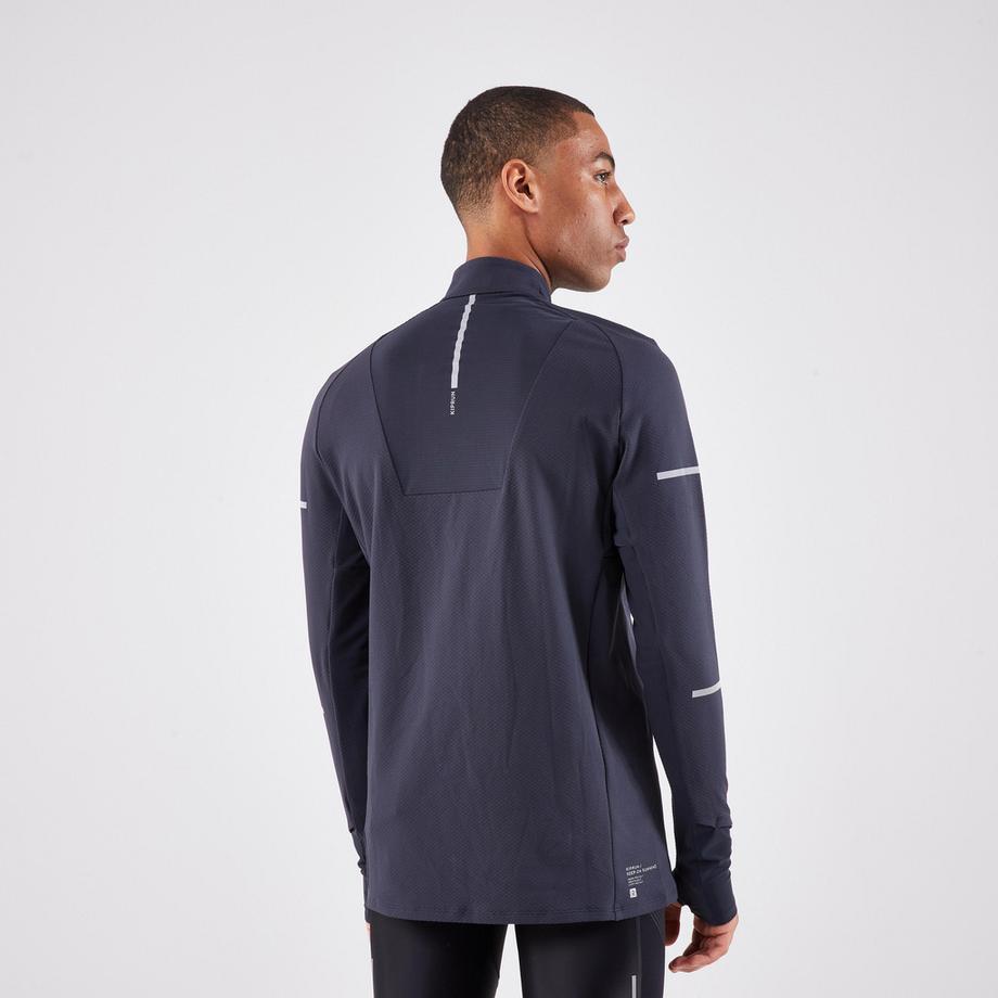 KIPRUN  Maglia running a maniche lunghe uomo con zip Run 900 Warm 