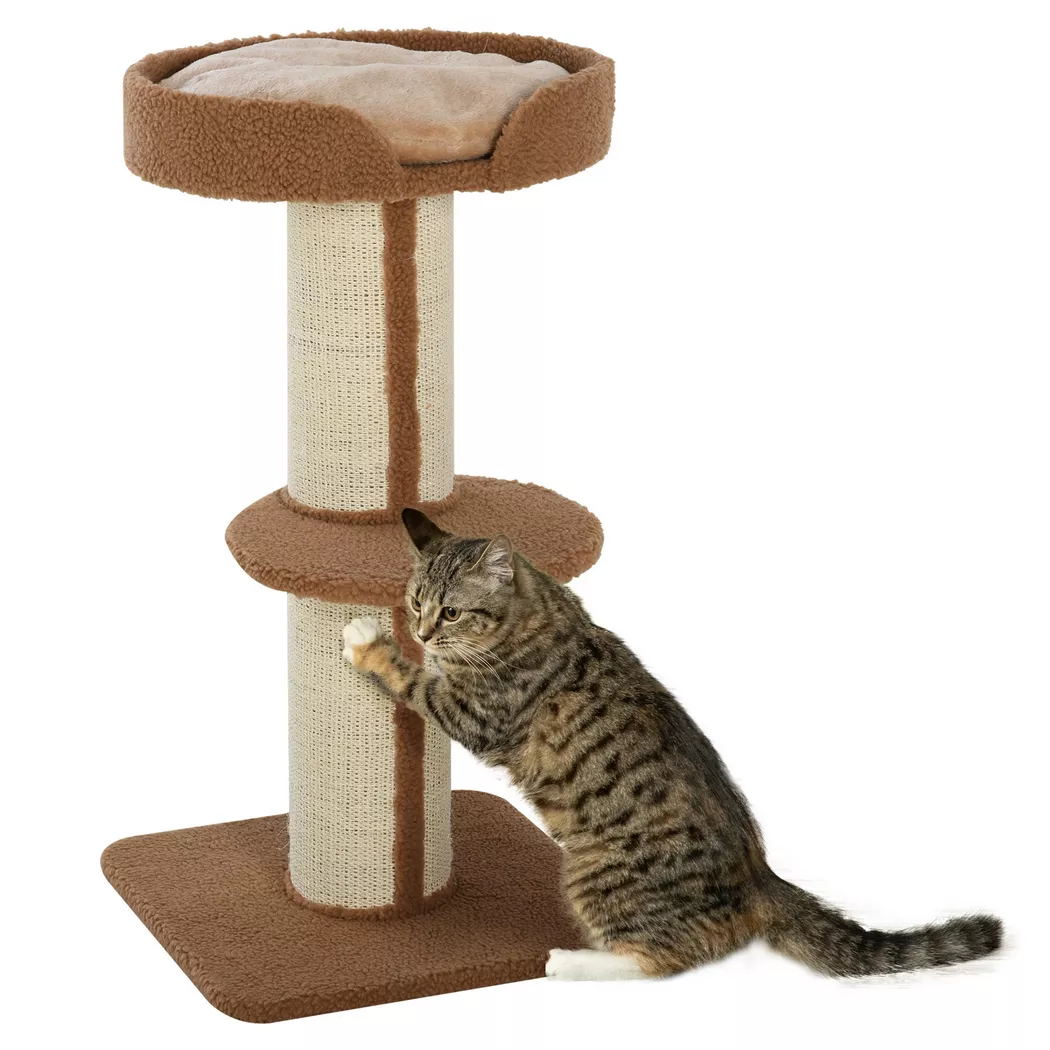 PawHut - Kratzbaum, One Size, Braun