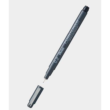 Pentel S20P-03A Kugelschreiber Schwarz Stick-Kugelschreiber Fein 1 Stück(e)