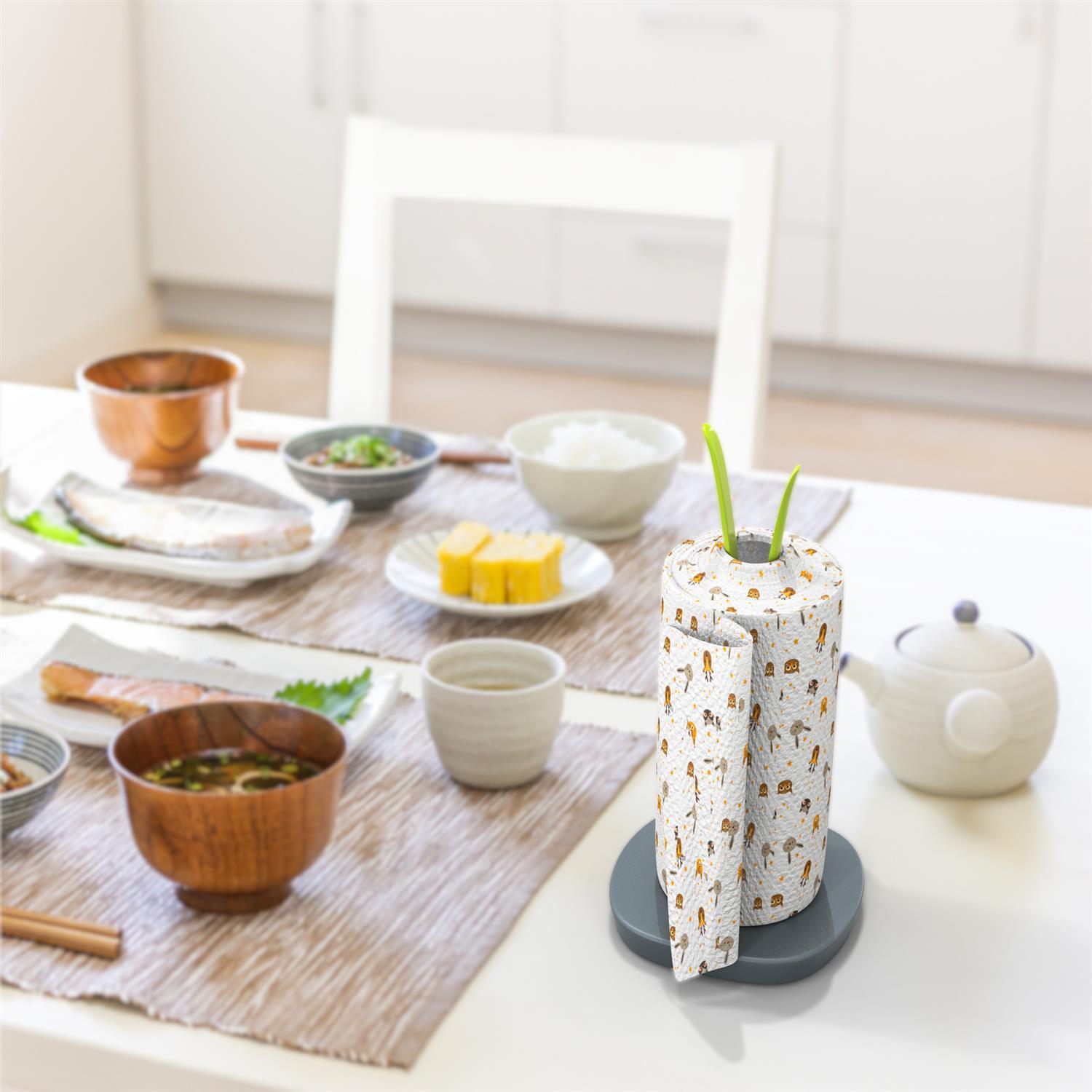 Intirilife Intirilife Porte-rouleaux de cuisine aspect feuille - Porte-rouleaux de cuisine  