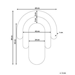Beliani Wandspiegel Retro MESPAUL  