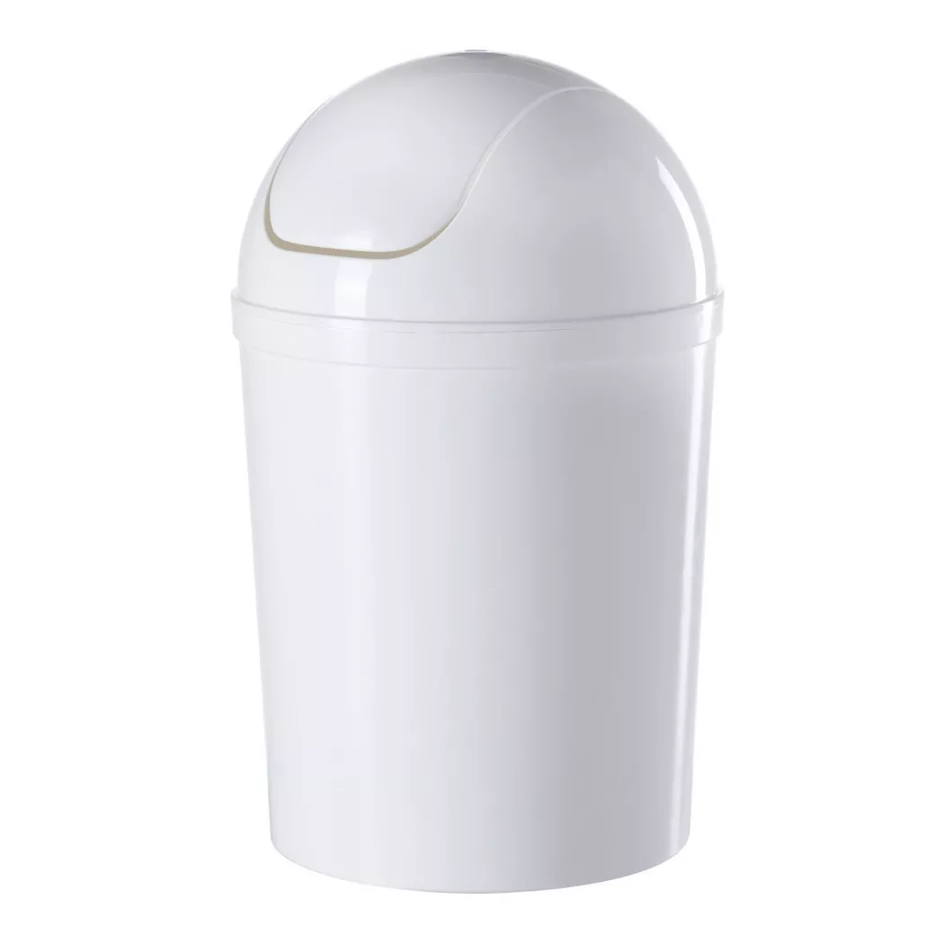 Diaqua – Schwingdeckeleimer weiss, 5 L, Weiss